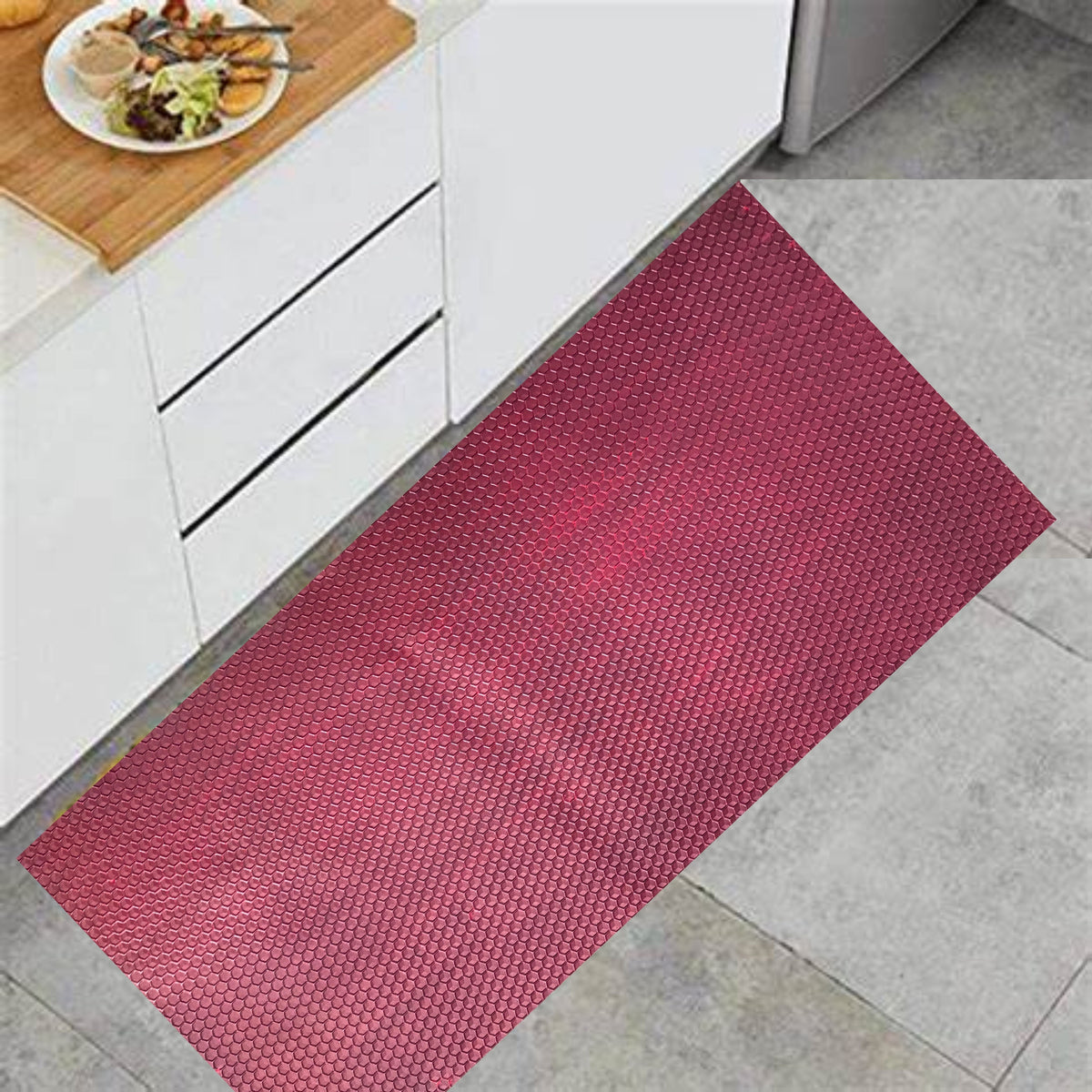 HONEYCOMB LAMINATION RUNNER MAT ONE PIECE PVC HOME & KITCHEN MULTI PURPOSE MAT