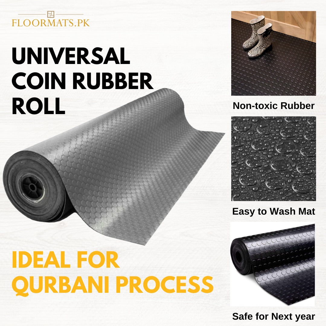 High-Quality Universal Coin Rubber Roll – Ideal for Qurbani Process & Kitchen Etc